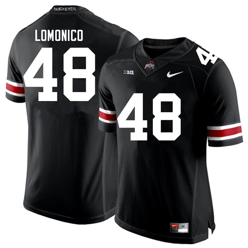 Ohio State Buckeyes #48 Max Lomonico College Football Jerseys Sale-Black